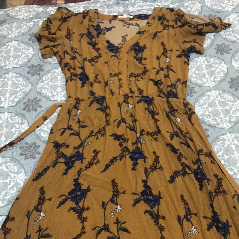 Yellow mustard dress